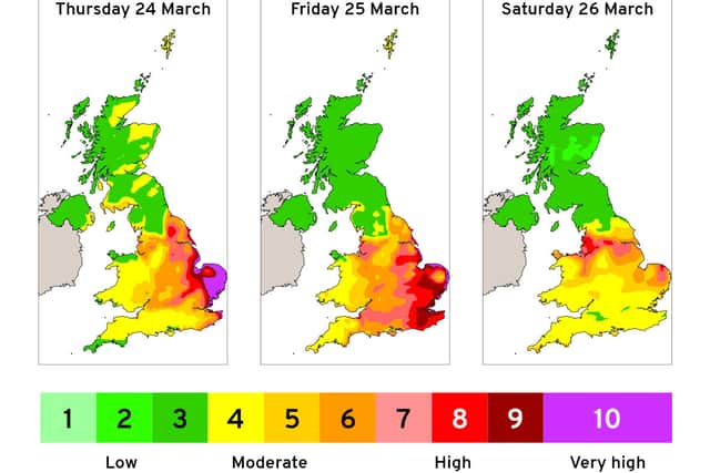 Air pollution: worst-affected areas in UK as levels rise this weekend
